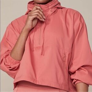 Girlfriend Clay Hummingbird Half Zip Windbreaker small